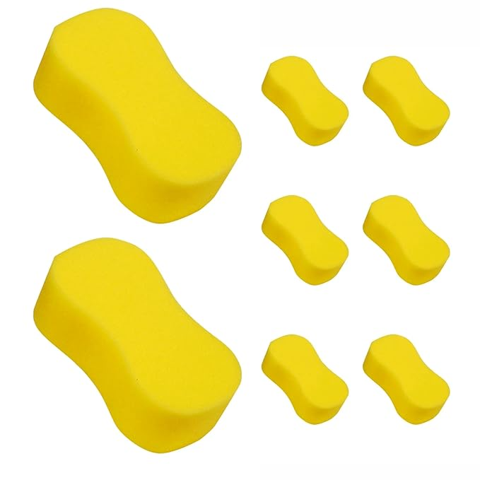 Super Absorbent Multipurpose Yellow Sponge (Pack of 8)