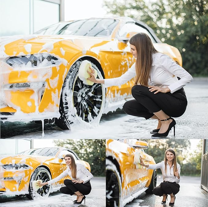 Super Absorbent Multipurpose Yellow Sponge (Pack of 8) - Image 3