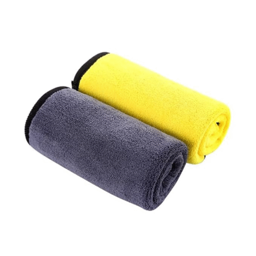 Dual-Sided Microfiber Towel for Car Cleaning (40cm x 40cm, Pack of 2)