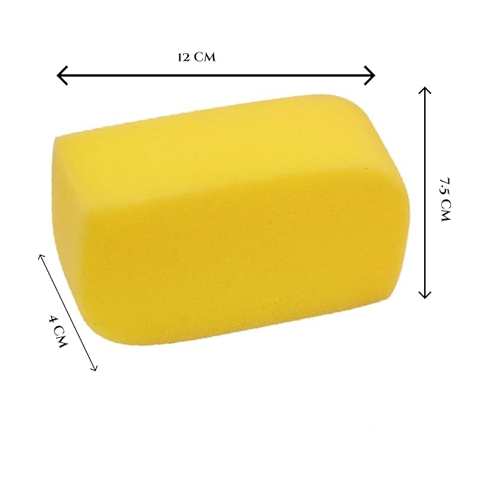 Car Yellow Sponge, Highly Absorbent & Durable (Pack of 2) - Image 4