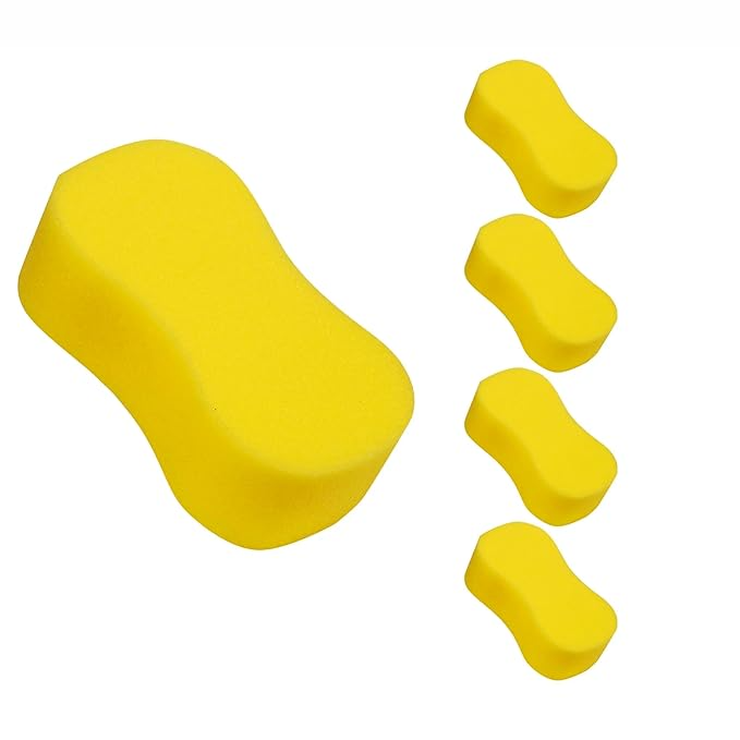 Super Absorbent Multipurpose Yellow Sponge (Pack of 5)