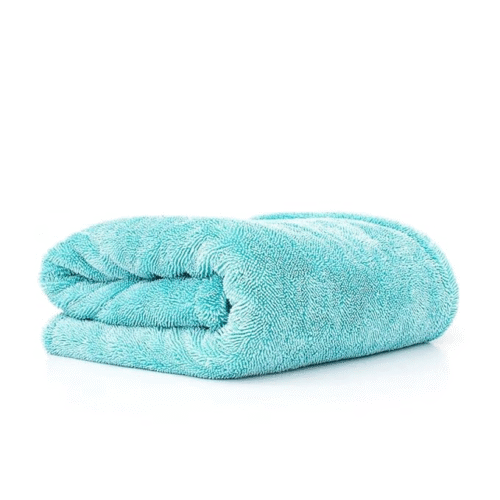 Twisted Loop Microfiber Cloth for Car Cleaning (60cm x 40cm, Grey-Blue, 1 Pc)