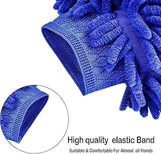 Double-Sided Microfiber Wash Mitt & Scratch-Free (Blue, 1 Pc) - Image 5