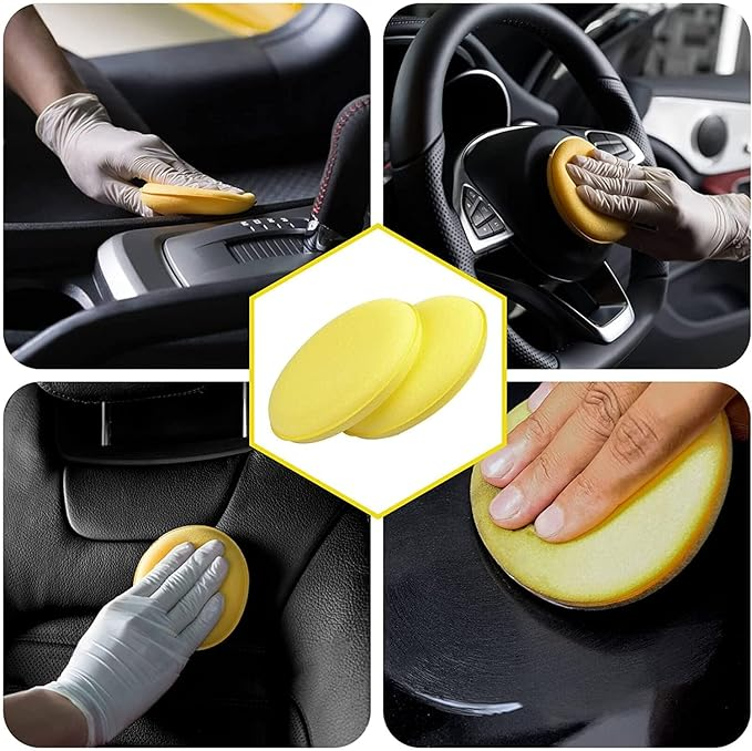 Polish Wax Applicator Sponge Pad for Car & Bike Detailing (Pack of 4) - Image 6