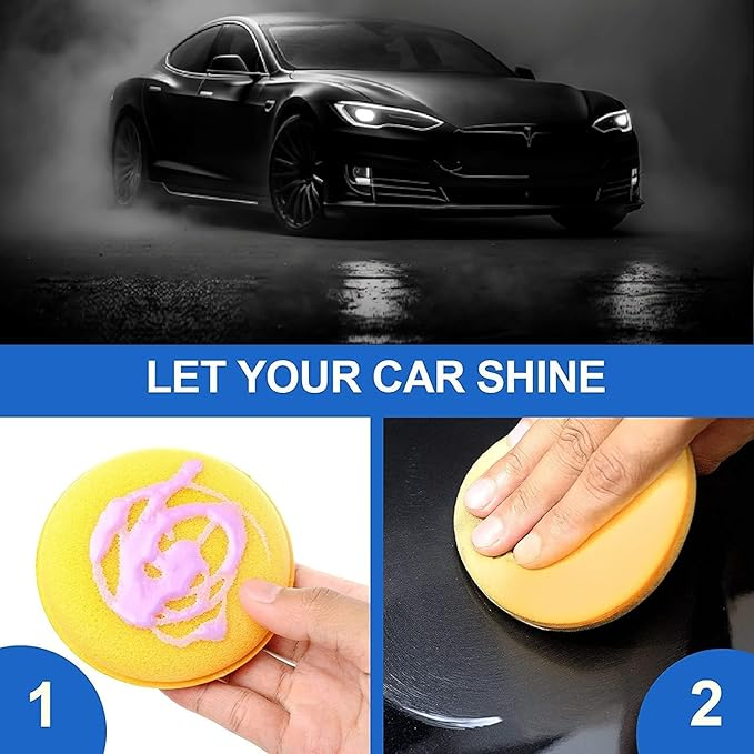 Polish Wax Applicator Sponge Pad for Car & Bike Detailing (Pack of 4) - Image 2