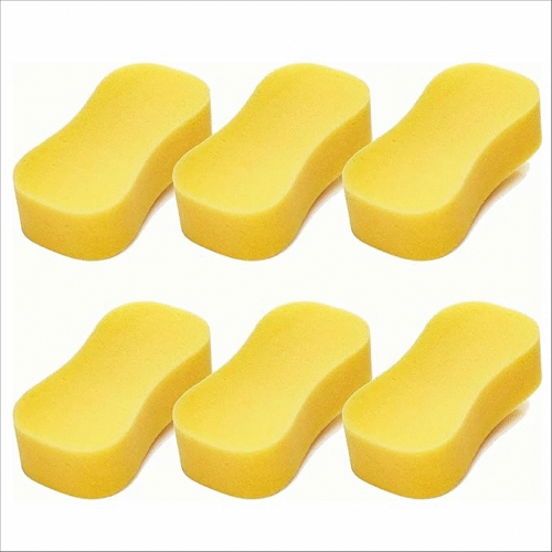 Super Absorbent Multipurpose Yellow Sponge (Pack of 6)