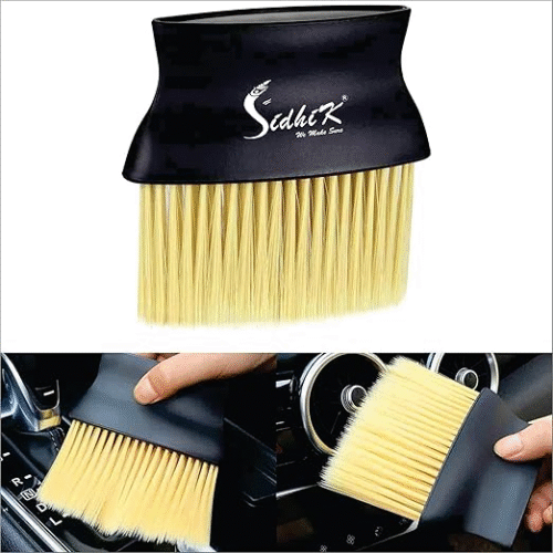 Scratch-Free Car Interior Brush with Soft Bristles (Pack of 1)