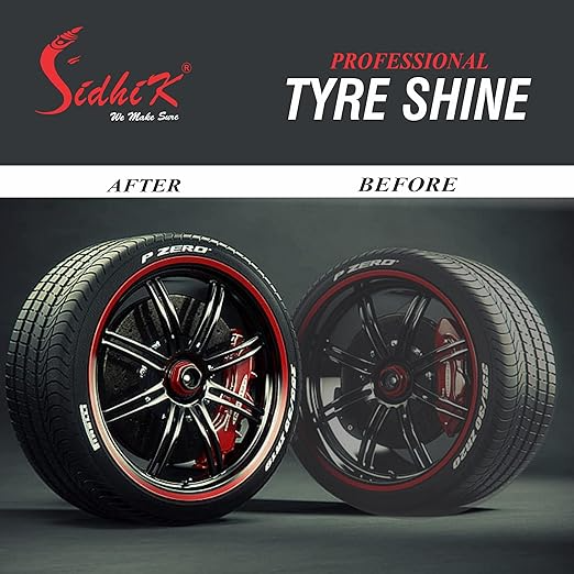 Tyre Polish Spray for Instant Shine & Protection, Non-Greasy Long-Lasting Gloss (500ml) - Image 4