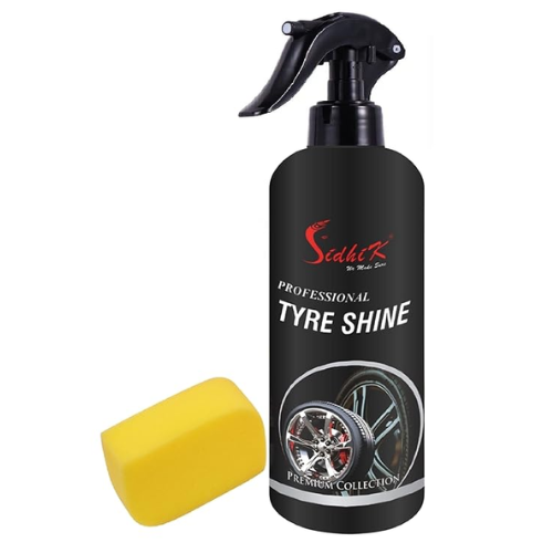 Tyre Polish Kit for Instant Shine & Protection, Prevents Fading & Cracking (300ml, Standard Kit, Pack of 2)