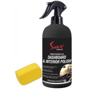Car Dashboard Polish & Dresser, Restores Gloss & Protects from UV Rays (300ml with Sponge Pad)