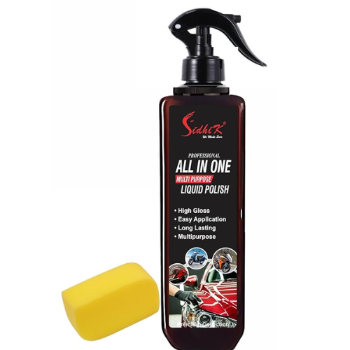 Multipurpose High Gloss Liquid Polish for Car, Bike, Scooter, Home & Office (200ml)