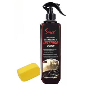 Car Dashboard Polish & Dresser, Restores Gloss & Protects from UV Rays (200ml with Sponge Pad)