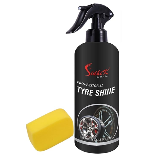 Tyre Polish Kit for Instant Shine & Protection, Prevents Fading & Cracking (300ml, Standard Kit, Pack of 2)