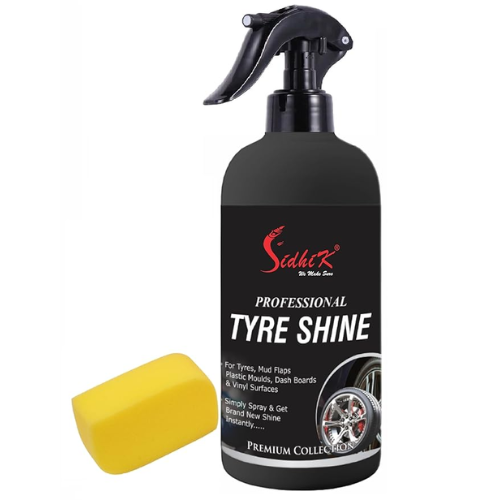 Tyre Polish Kit for Instant Shine & Protection, Prevents Fading & Cracking (300ml, Standard Kit, Pack of 2)